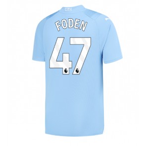 Manchester City Phil Foden #47 Replica Home Stadium Shirt 2023-24 Short Sleeve
